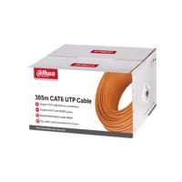 KABLO-CAT6-DAHUA DH-PFM920I-6UN-C UTP CAT6 UZUN MESAFELI ILETIM 305M KABLO %100BAKIR TURUNCU RENK - 1
